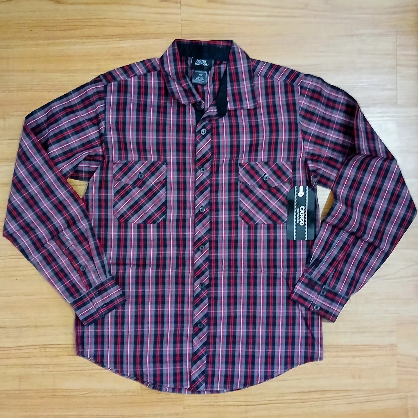 Extreme Coalition Plaid Long Sleeve Shirt