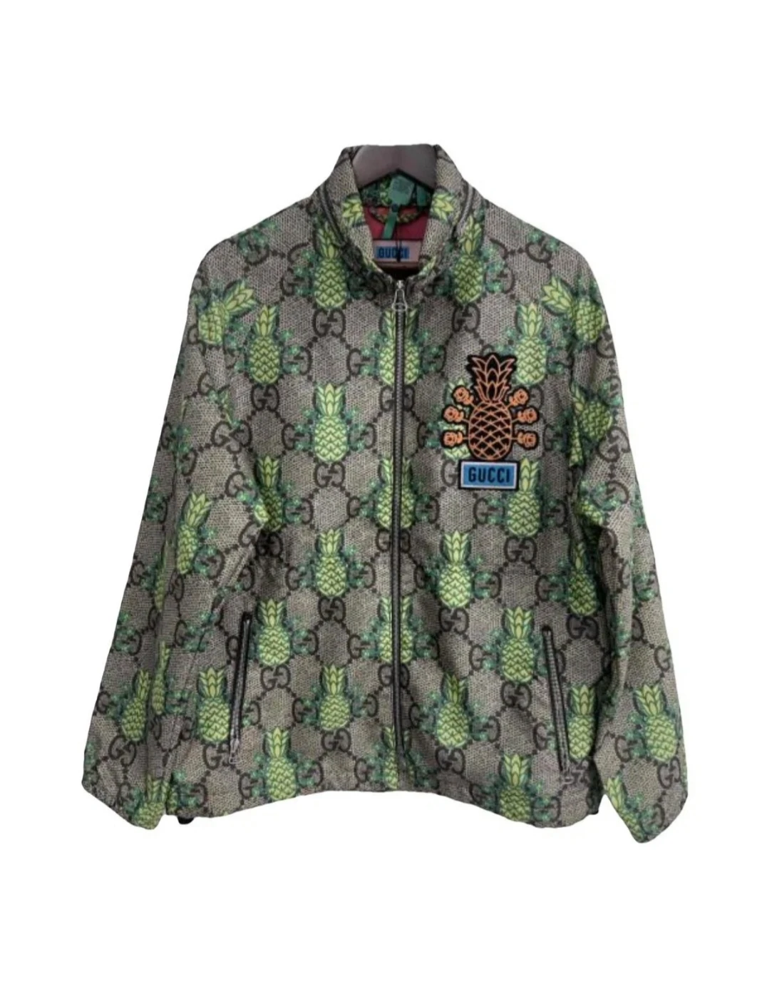 Gucci Pineapple Print Zip-Up Jacket