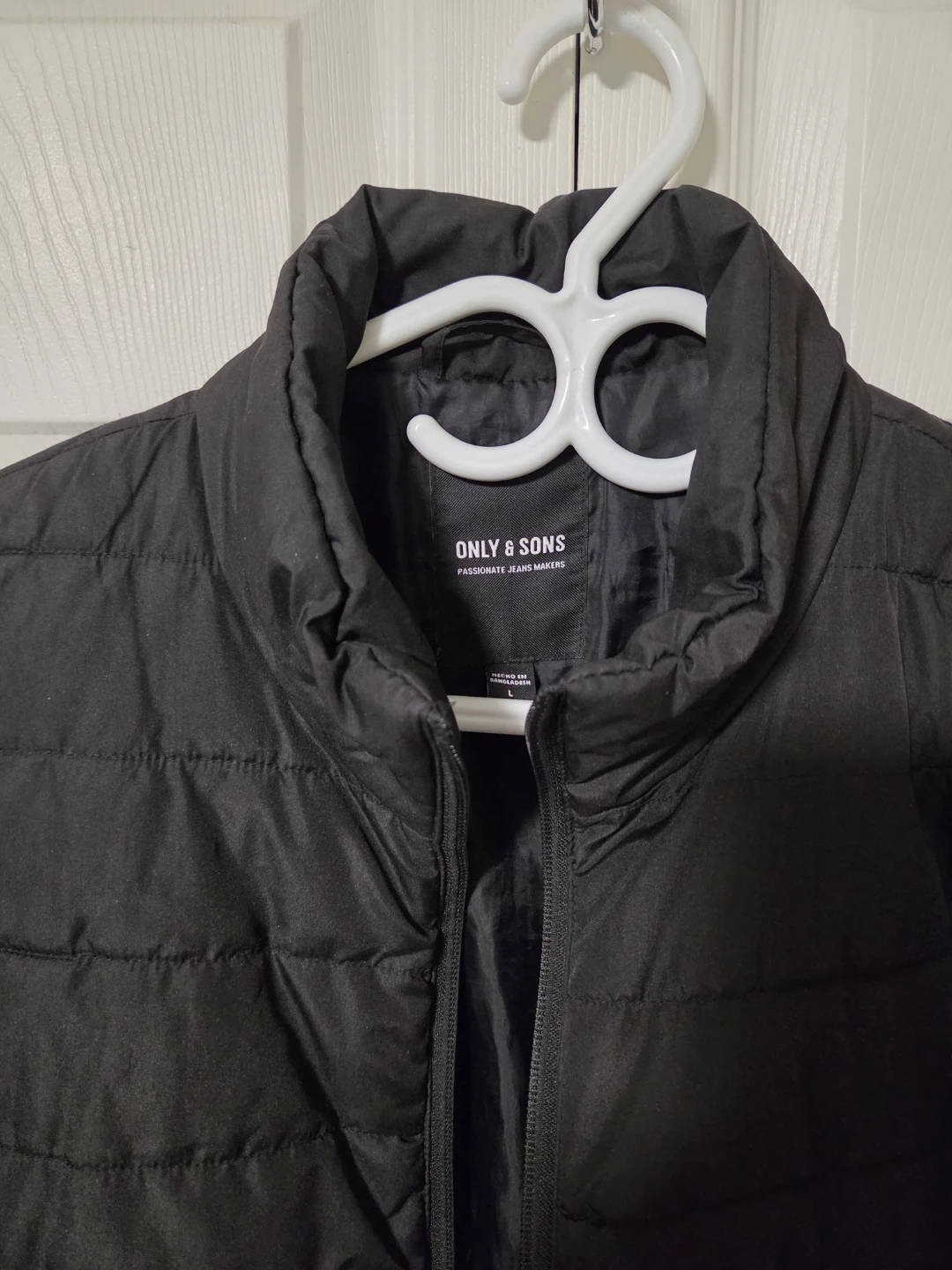 Only & Sons Black Quilted Jacket  - Size L - photo 3