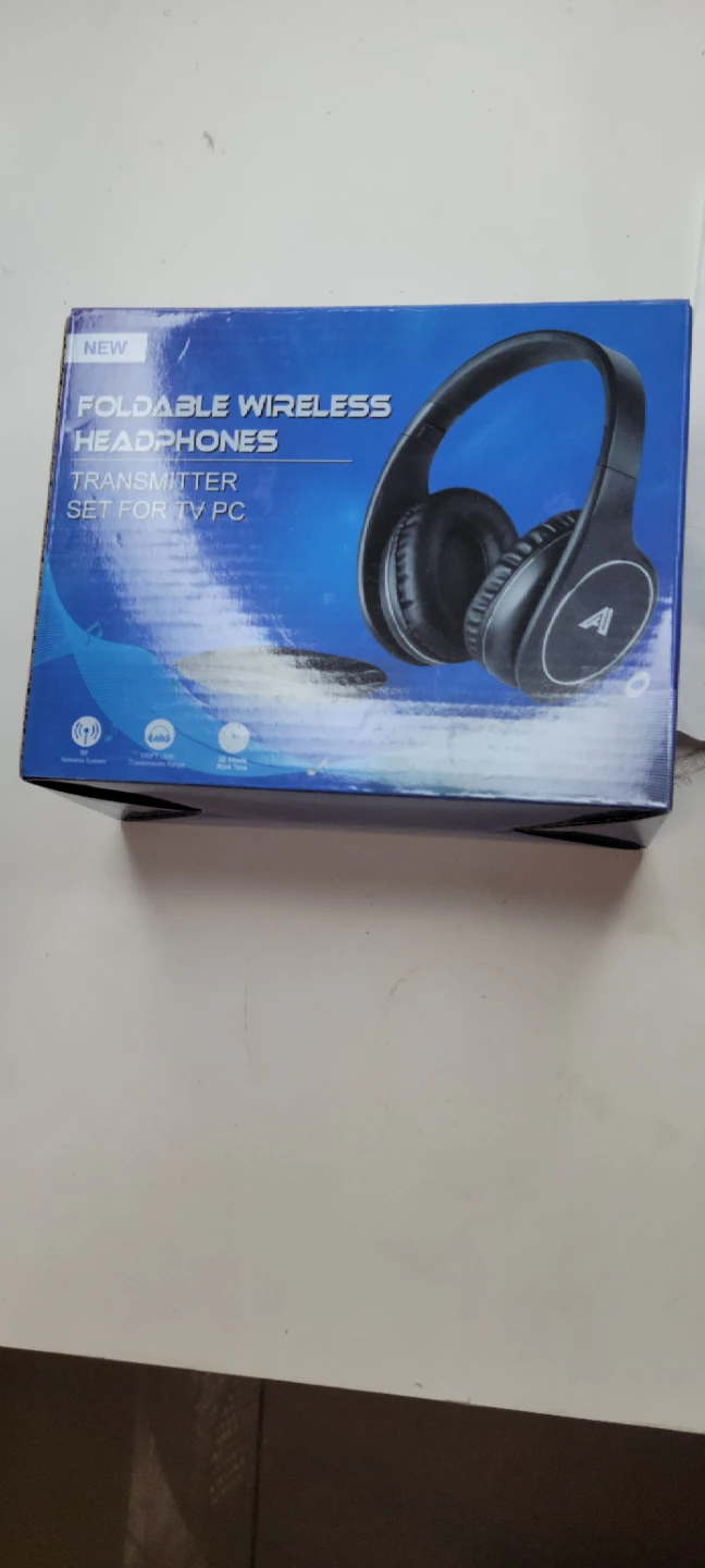 Anhee Foldable Wireless Headphones Transmitter Set