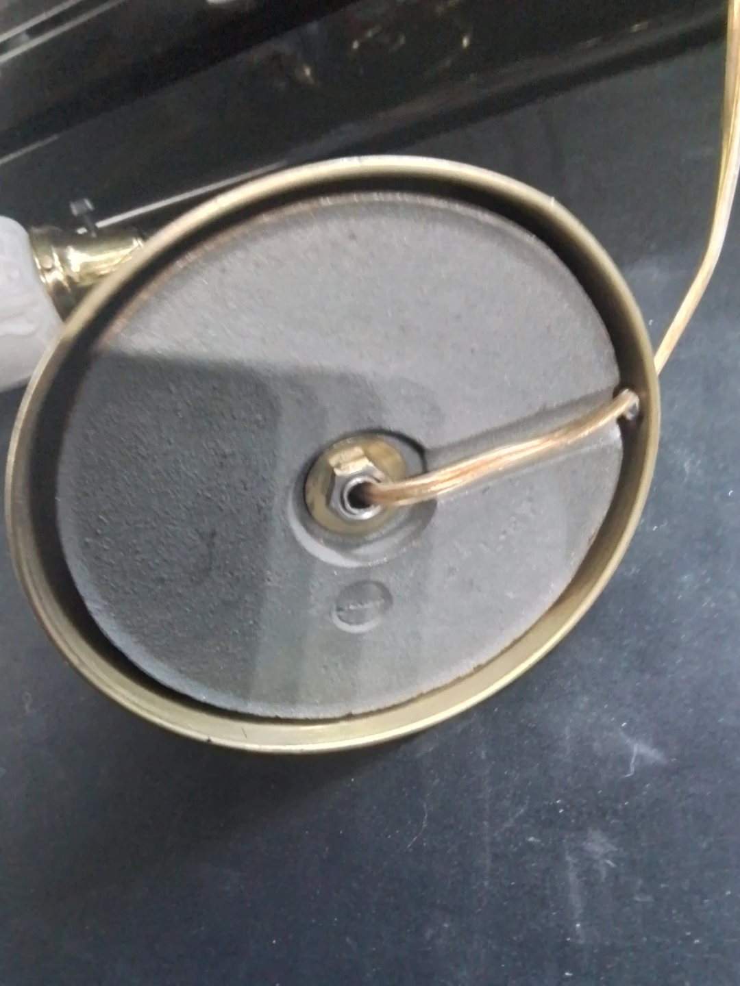 Vintage 1977 L&L WMC Art Nouveau Brass Desk Lamp - photo 4