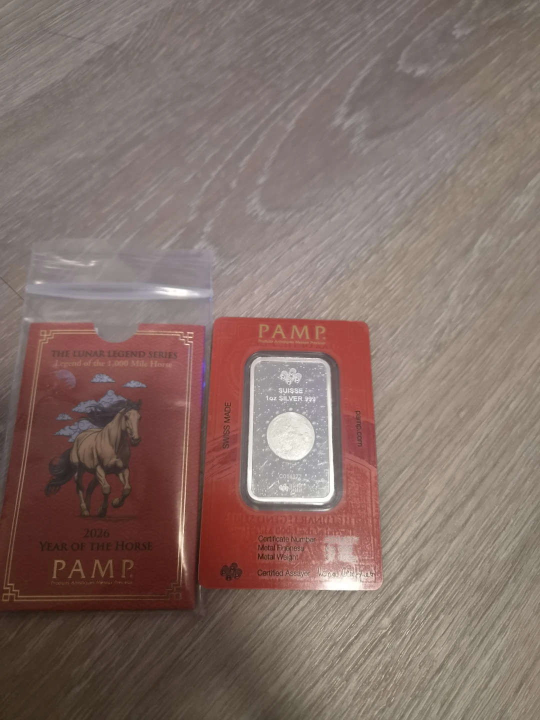 PAMP 2026 Year of the Horse 1oz Silver Bar - photo 2
