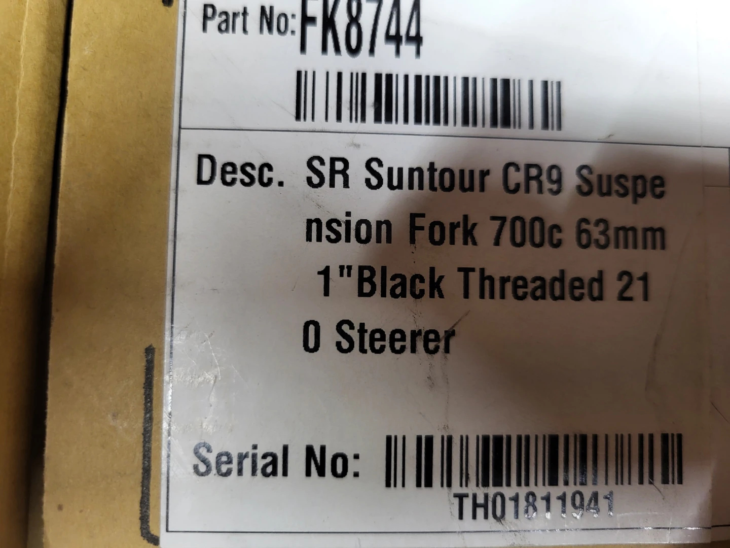 SR Suntour CR9 Suspension Fork 700c - photo 4