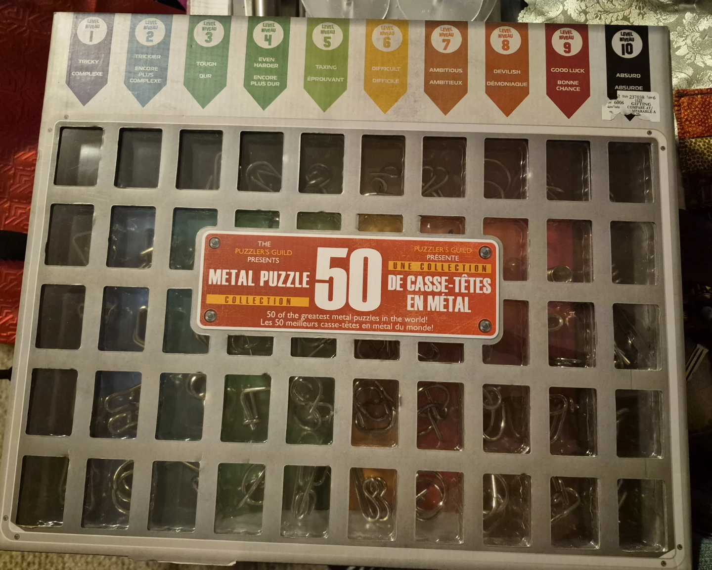 Puzzler's Guild 50 Metal Puzzle Collection