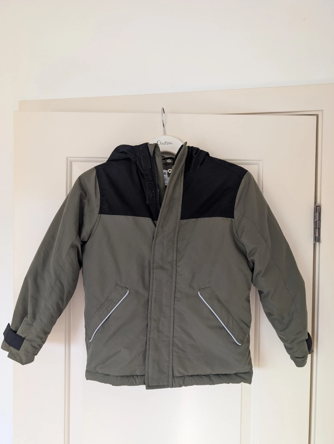 Old Navy Kids Winter Jacket Green Black Size 6-7
