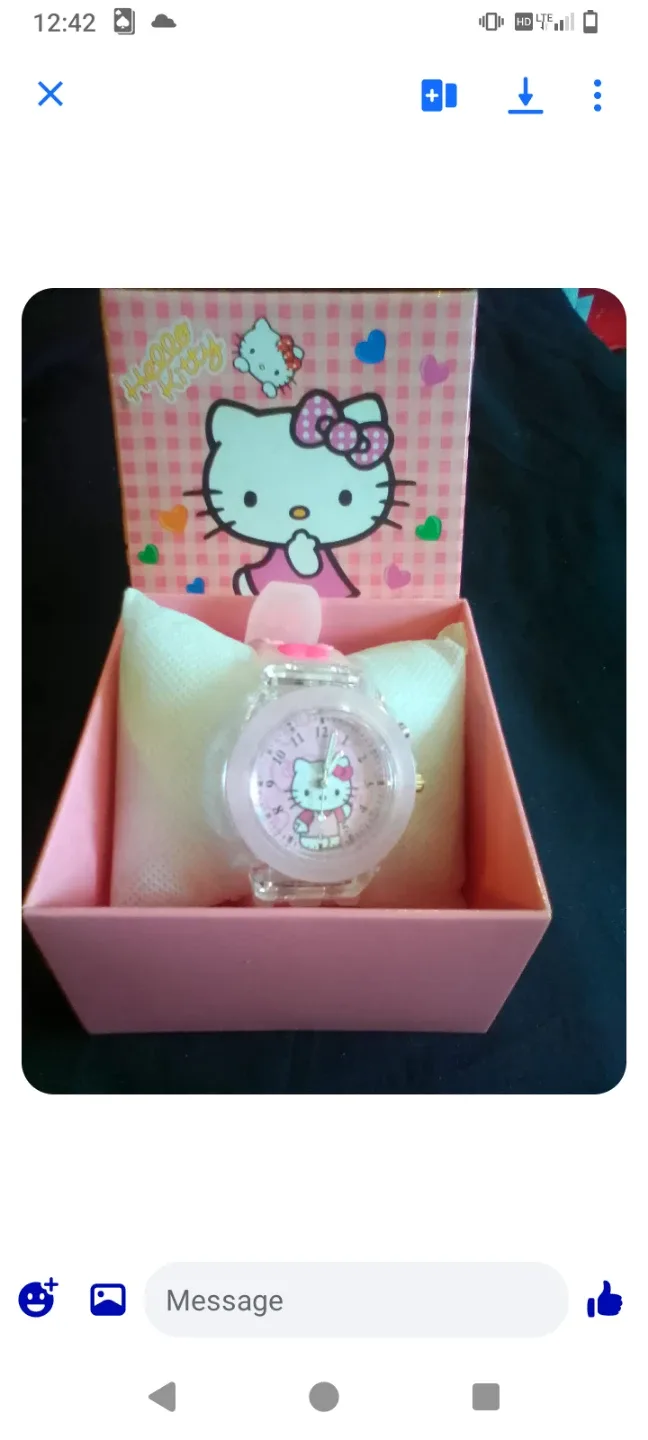 Hello Kitty Pink Analog Watch