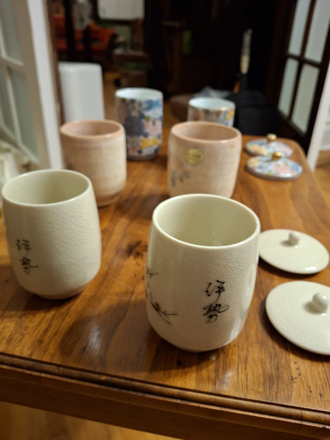 Set of 6 Japanese Ceramic Tea Cups - photo 4