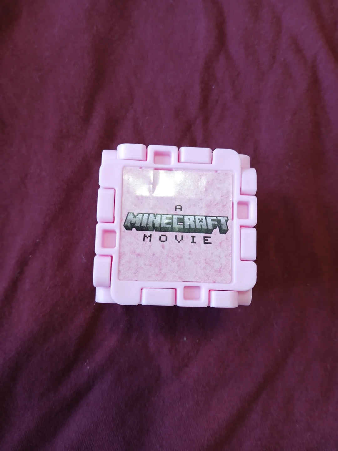 A Minecraft Movie Pink Collectible Cube