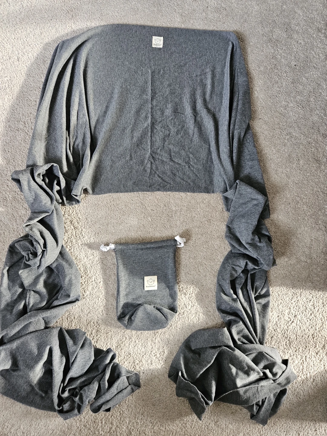 KeaBabies Baby Wrap Carrier - Grey