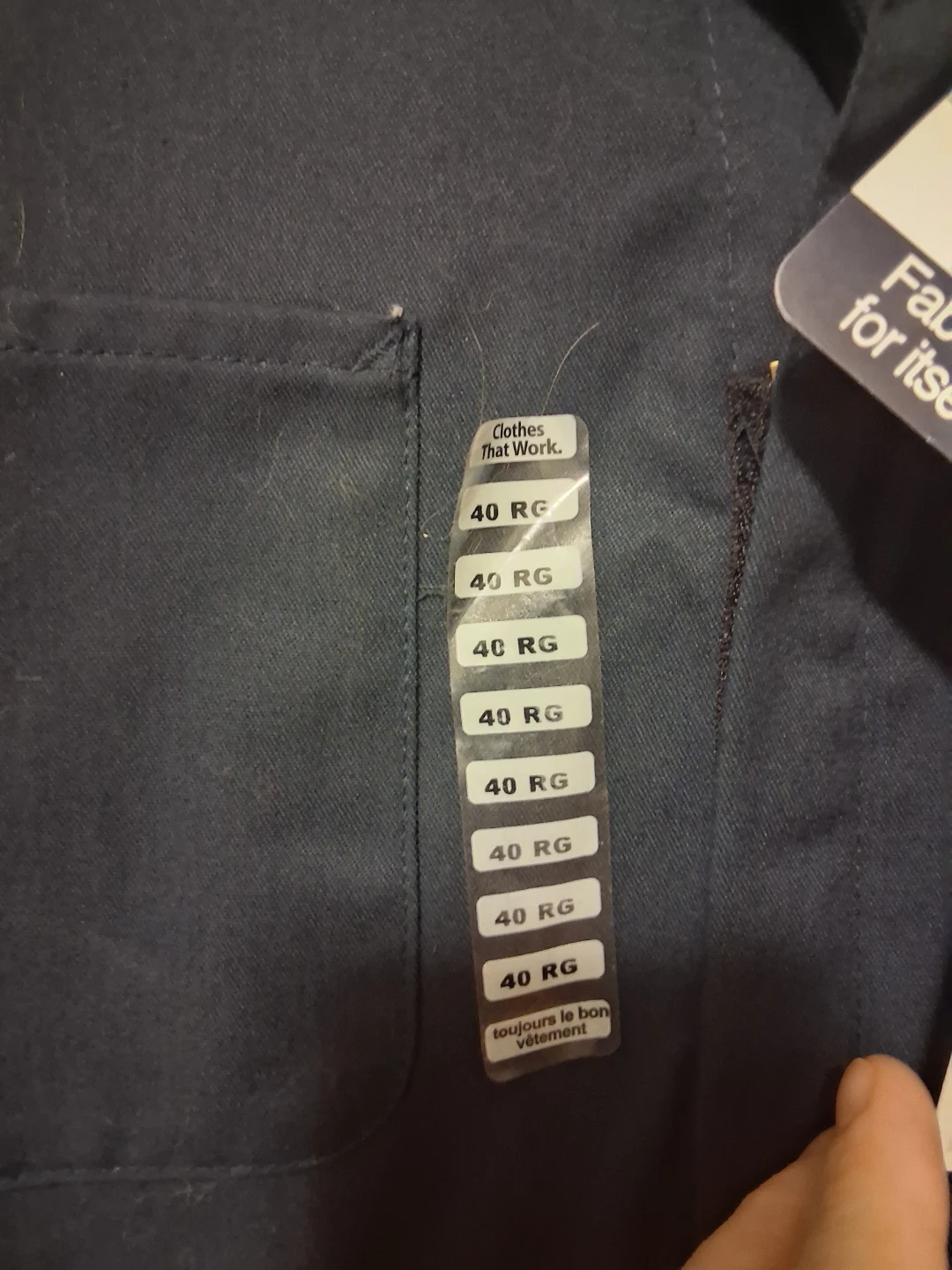 Dakota Unlined Coveralls Navy Blue 40 RG - photo 3