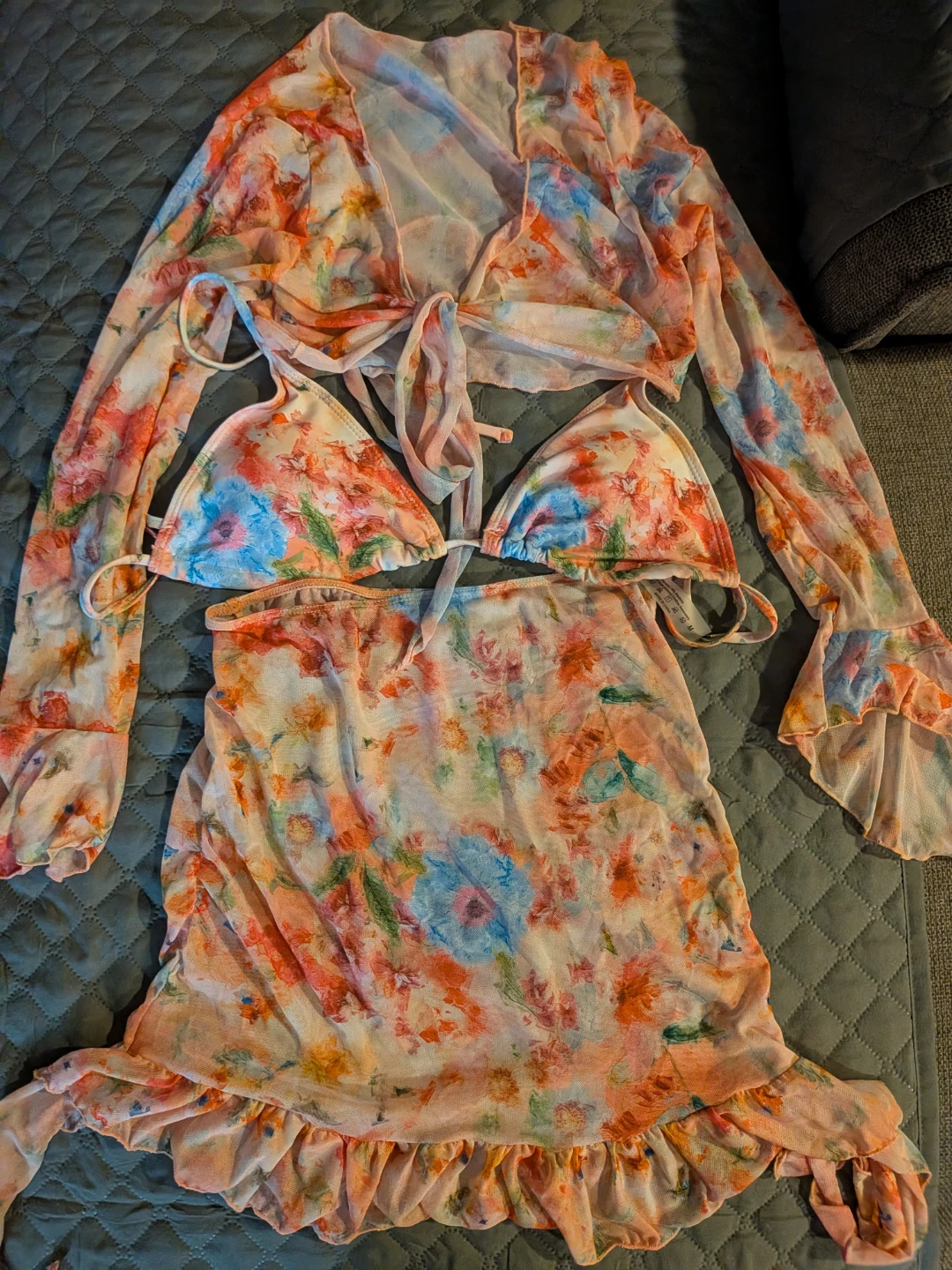 Three-Piece Beach  Cover up Set - photo 2