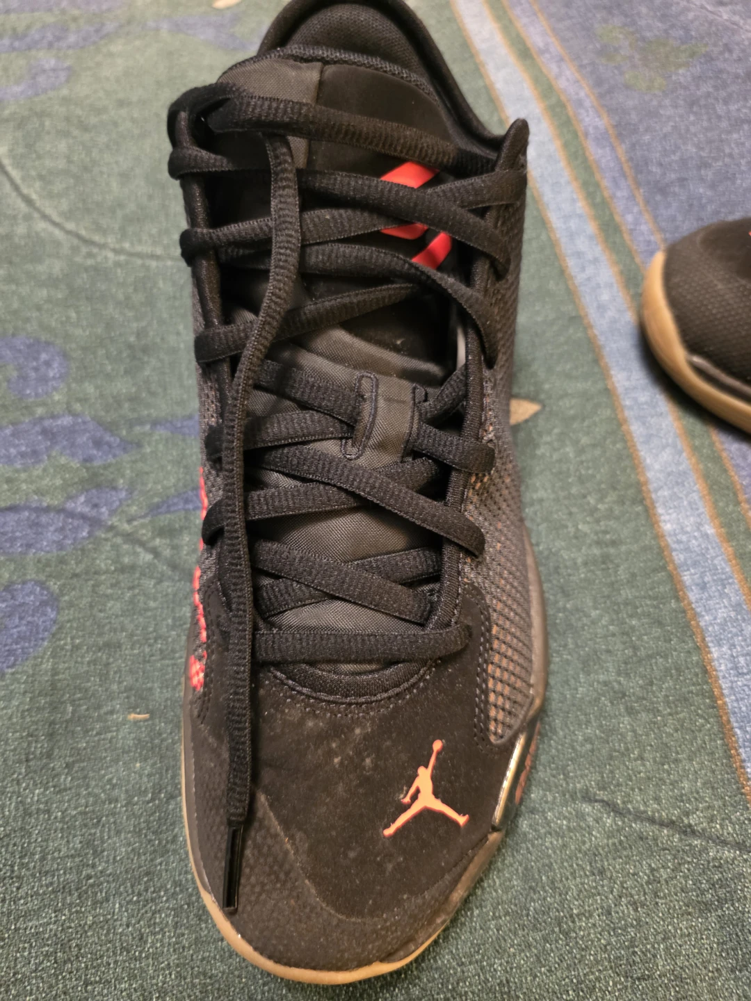 Jordan Luka 1 Black and Red Basketball Shoes - photo 3