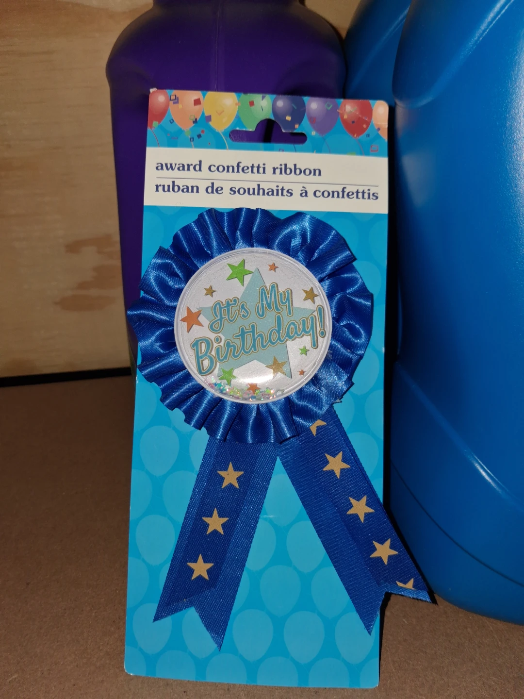 It's My Birthday Award Confetti Ribbon