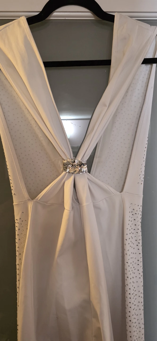White rhinestone jumpsuit - photo 3