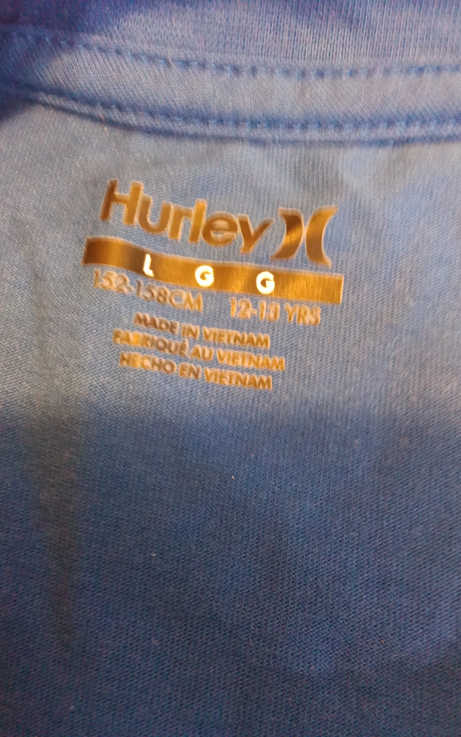 Hurley Youth Shark T-Shirt Blue Large - photo 5