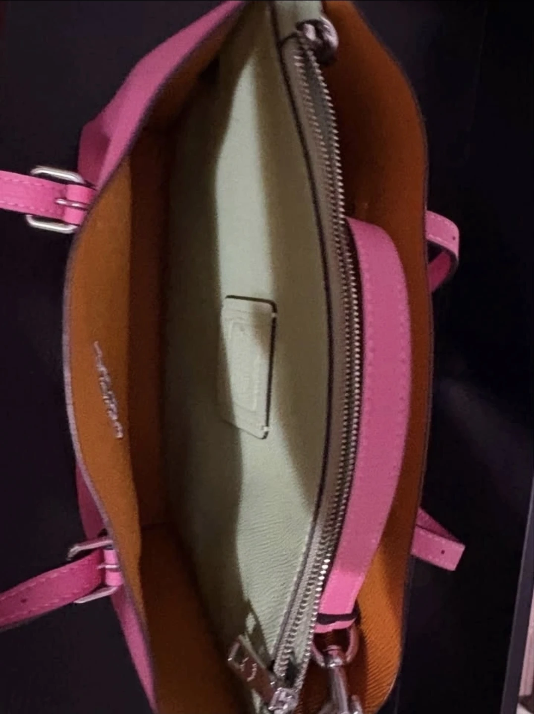 🥕Coach Pink Leather Tote Bag - photo 3