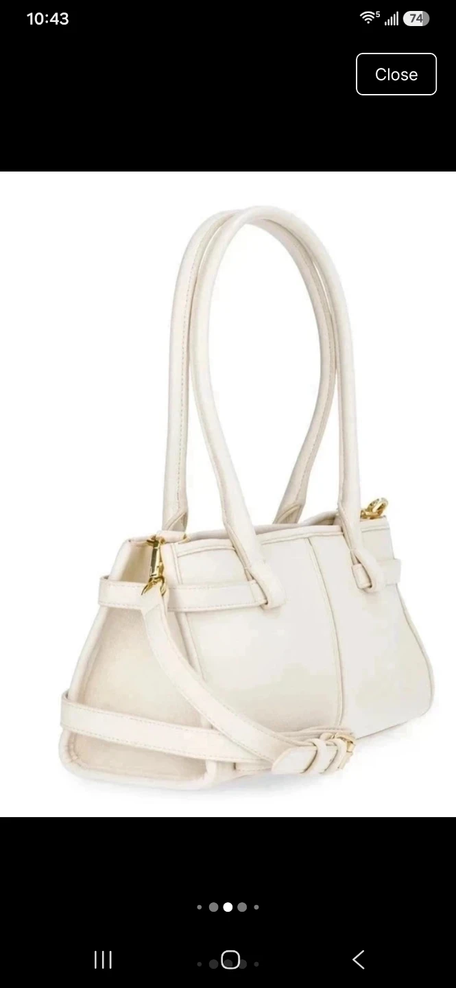 Time and Tru Cream Shoulder Bag