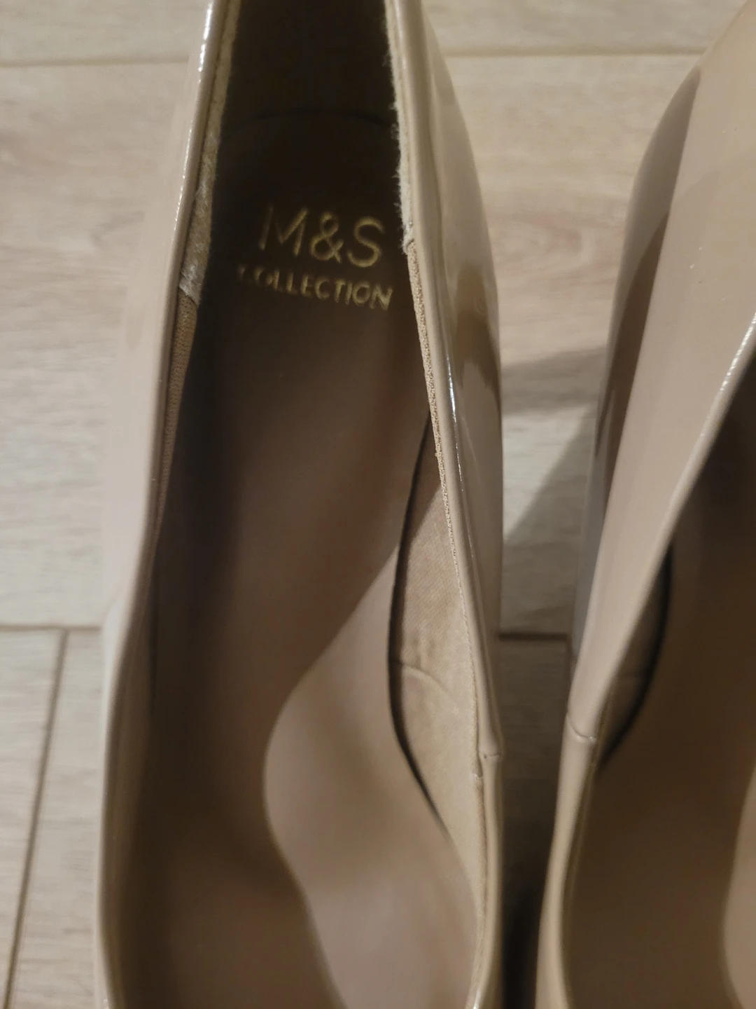 M&S Insolia Nude Patent Heels - photo 2