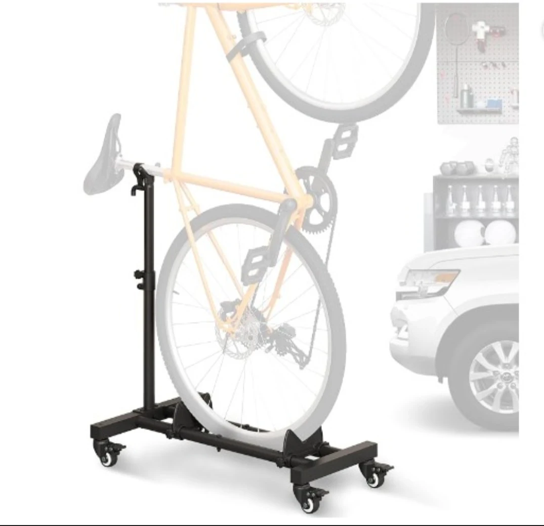 Upright bike rack