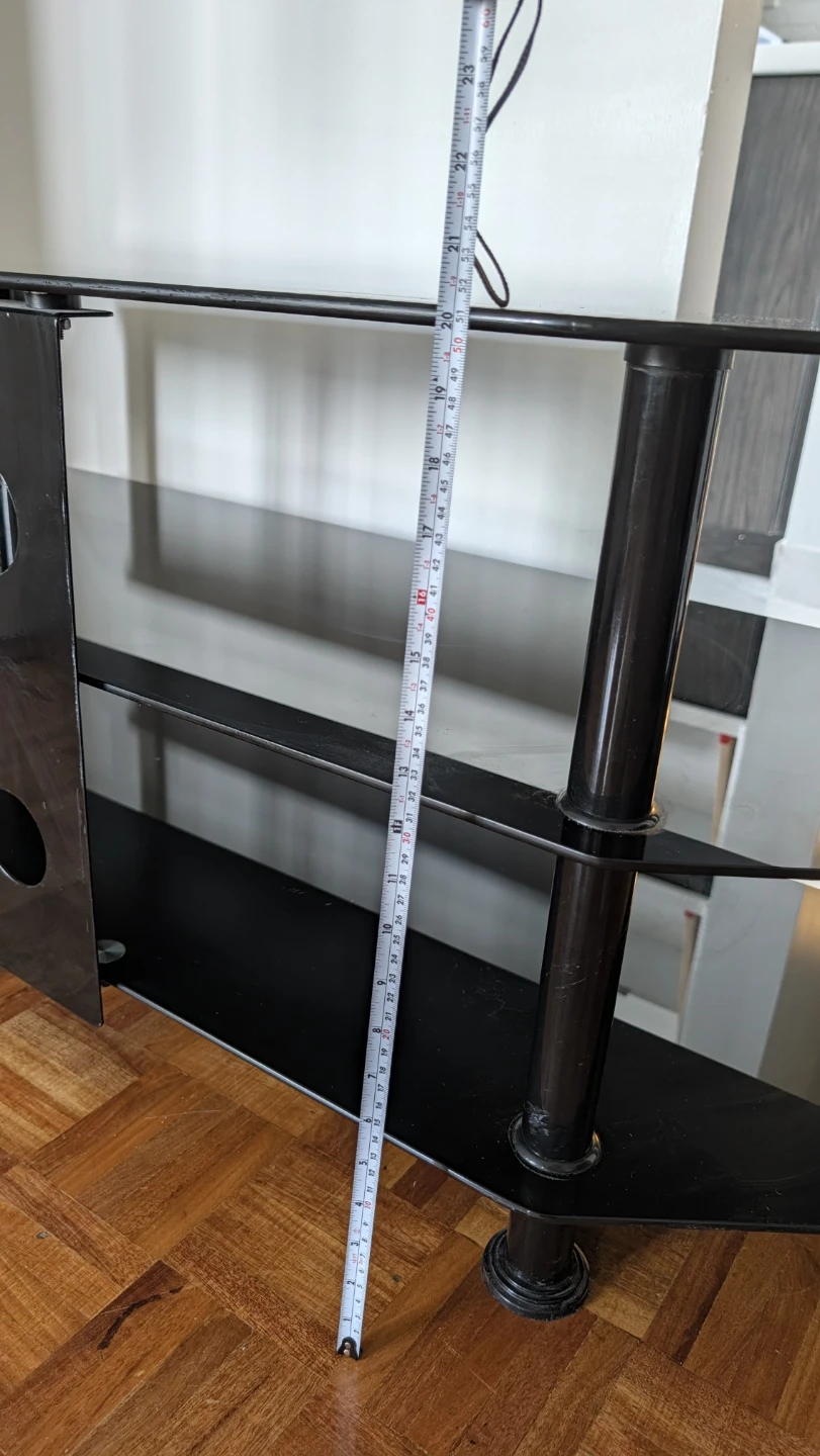 Black Glass TV Stand - photo 3