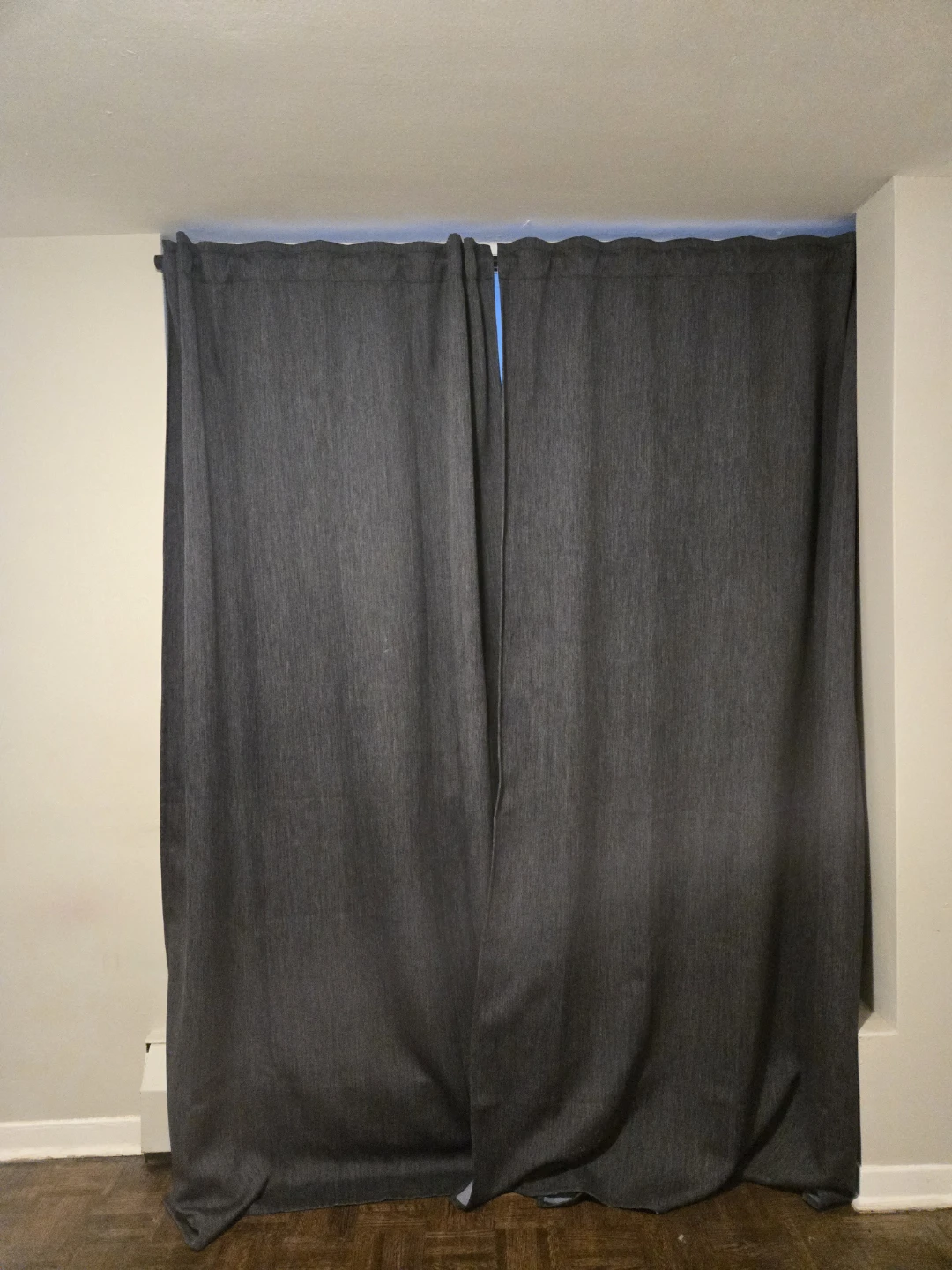 Pair of Charcoal Grey Blackout Curtains
