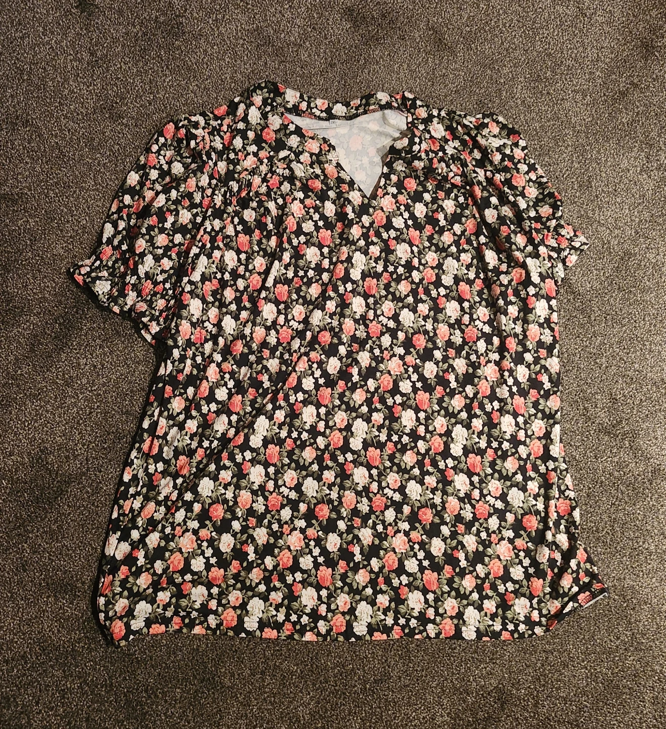 Floral print blouse size 2XL