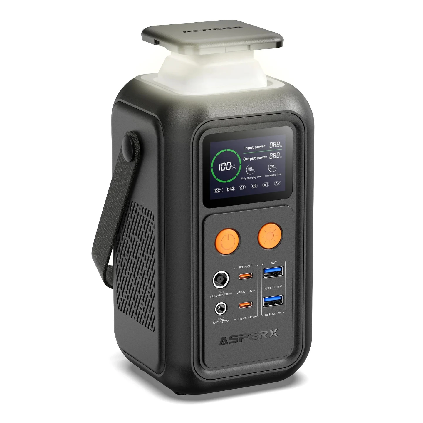 60000mAh 192Wh 200W Powerbank Portable Power Station