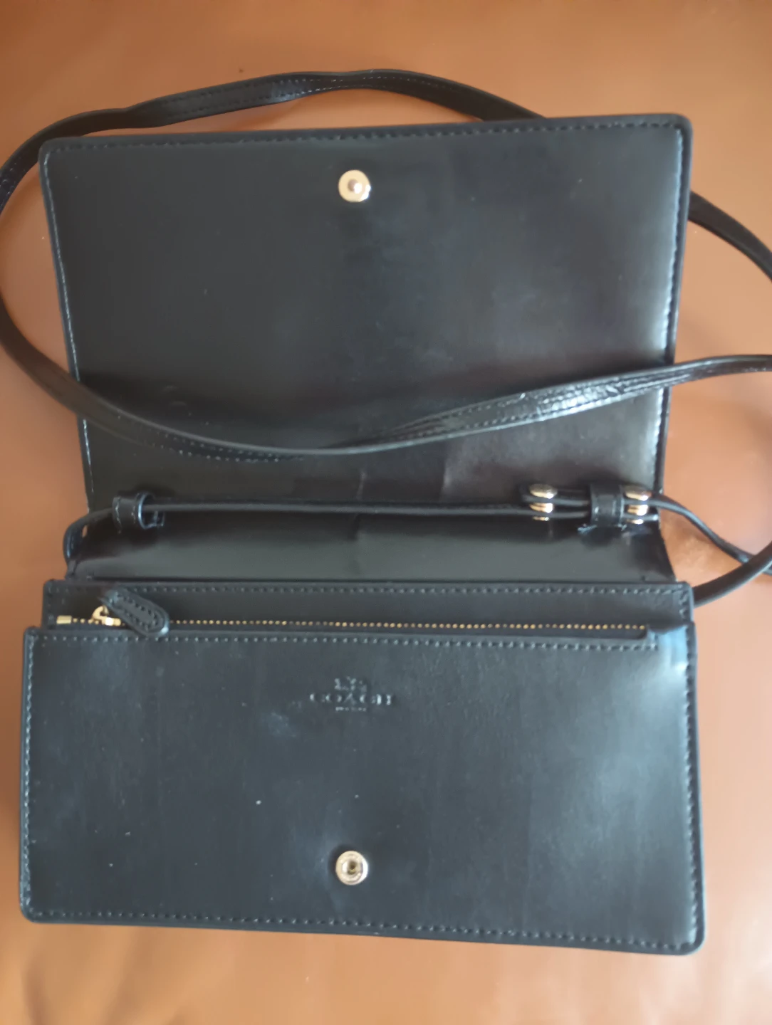 Coach Black Crocodile Embossed Crossbody Bag - photo 3