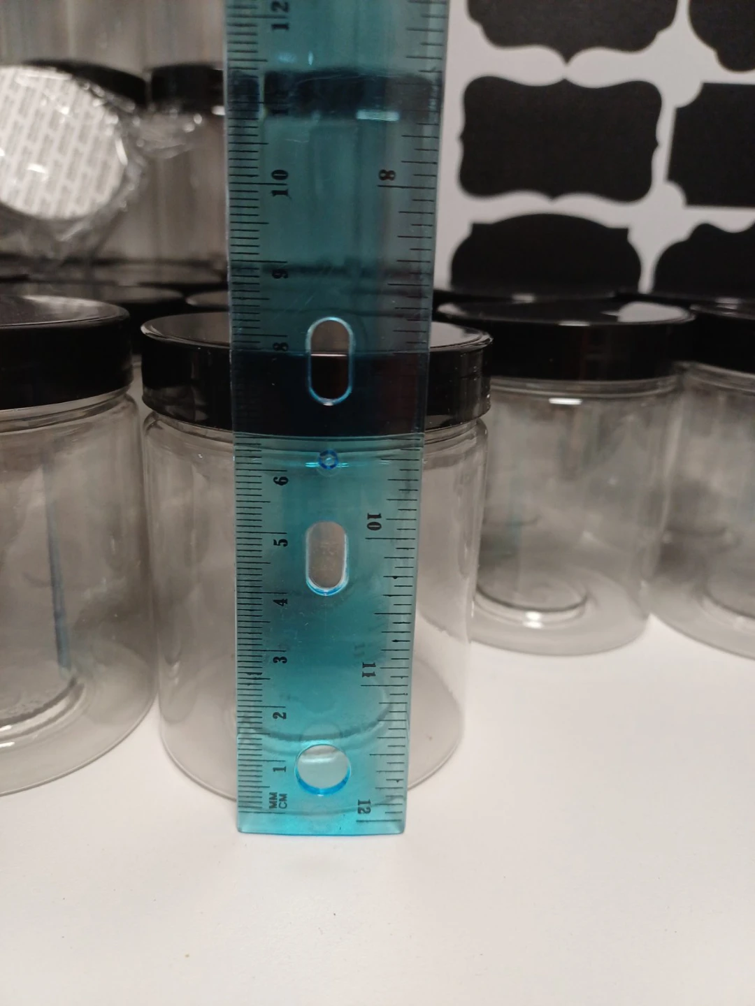Set of 48 Clear Plastic Storage Jars with Lids - photo 3