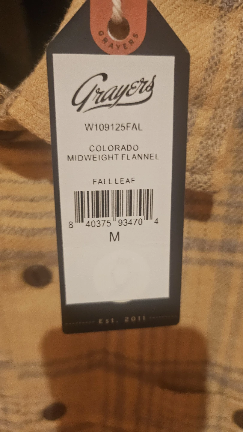 Grayers Colorado Midweight Flannel Shirt - Size M - photo 4
