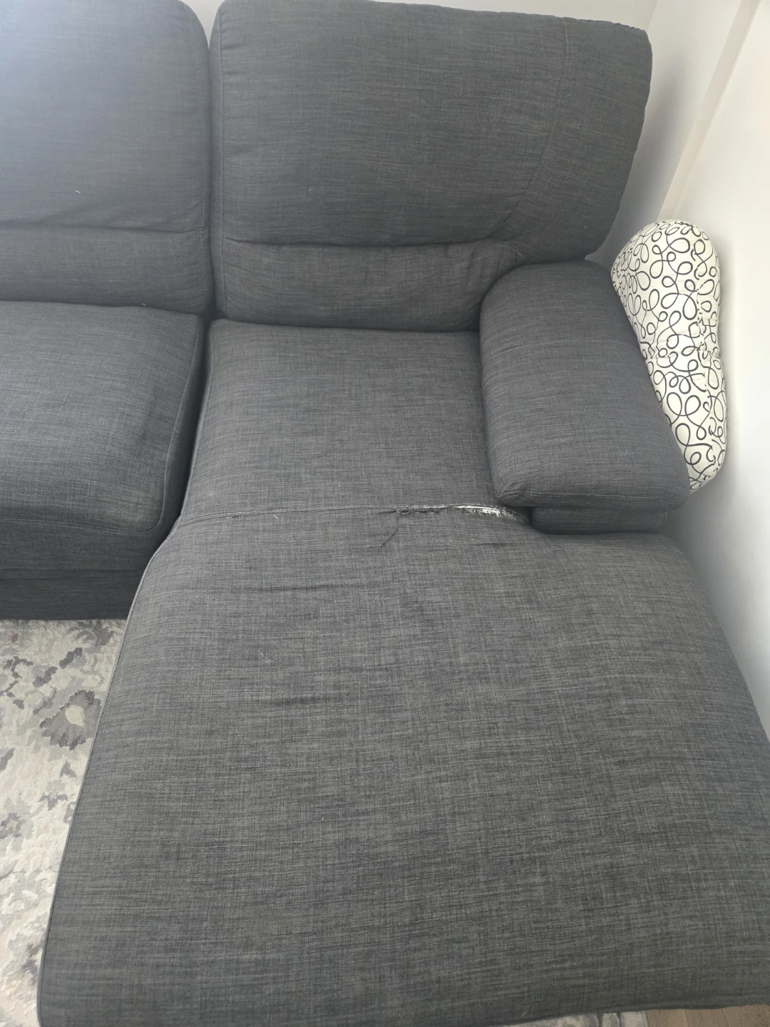 Dark Grey Sectional Sofa Bed with Storage - photo 2