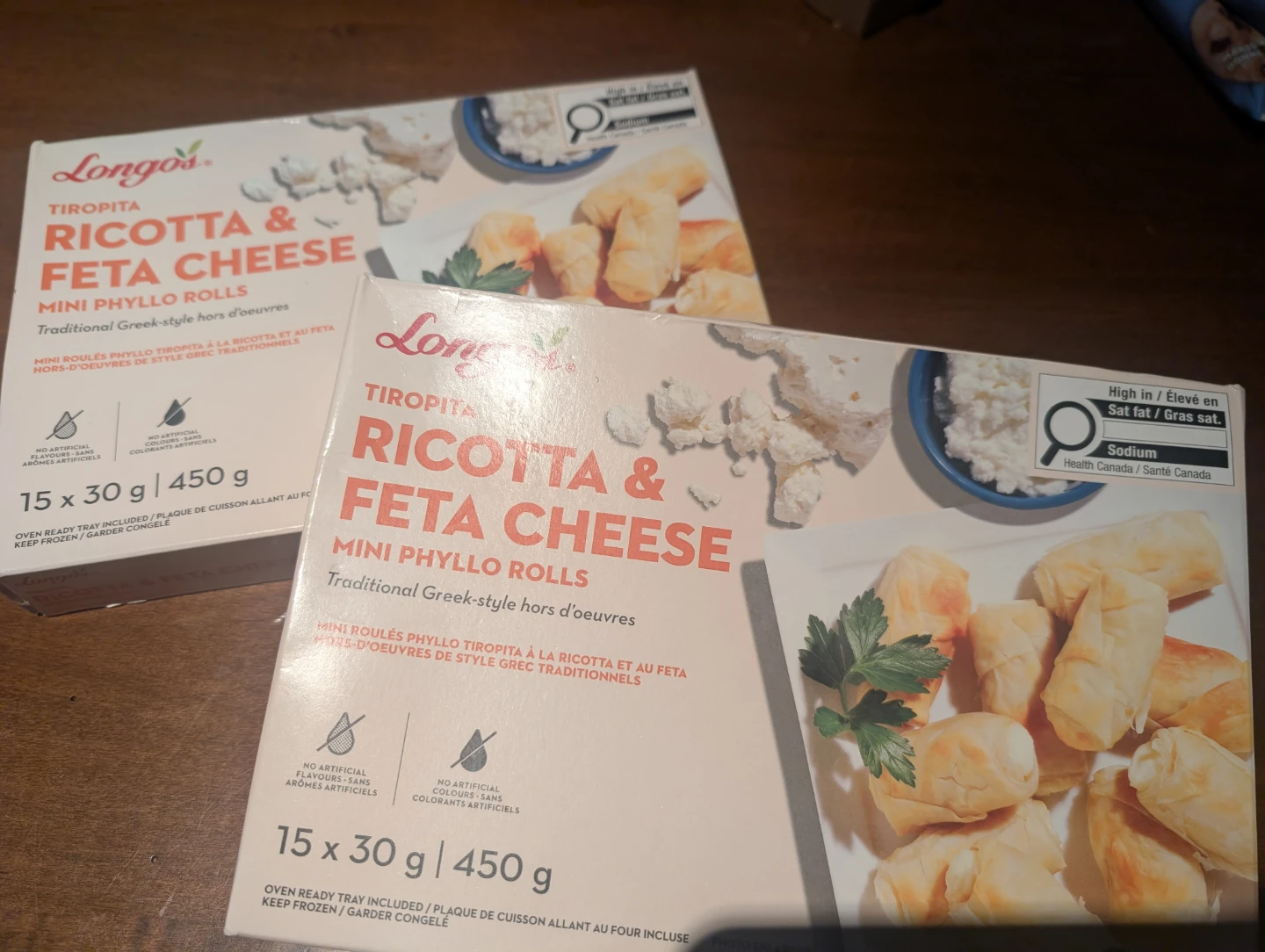 Longo's Tiropita Ricotta & Feta Cheese Mini Phyllo Rolls