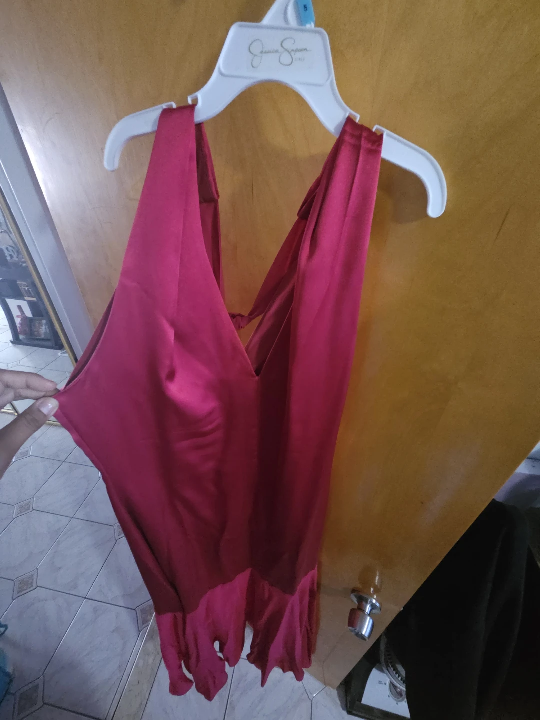 Steve Madden Red Satin Dress - photo 2