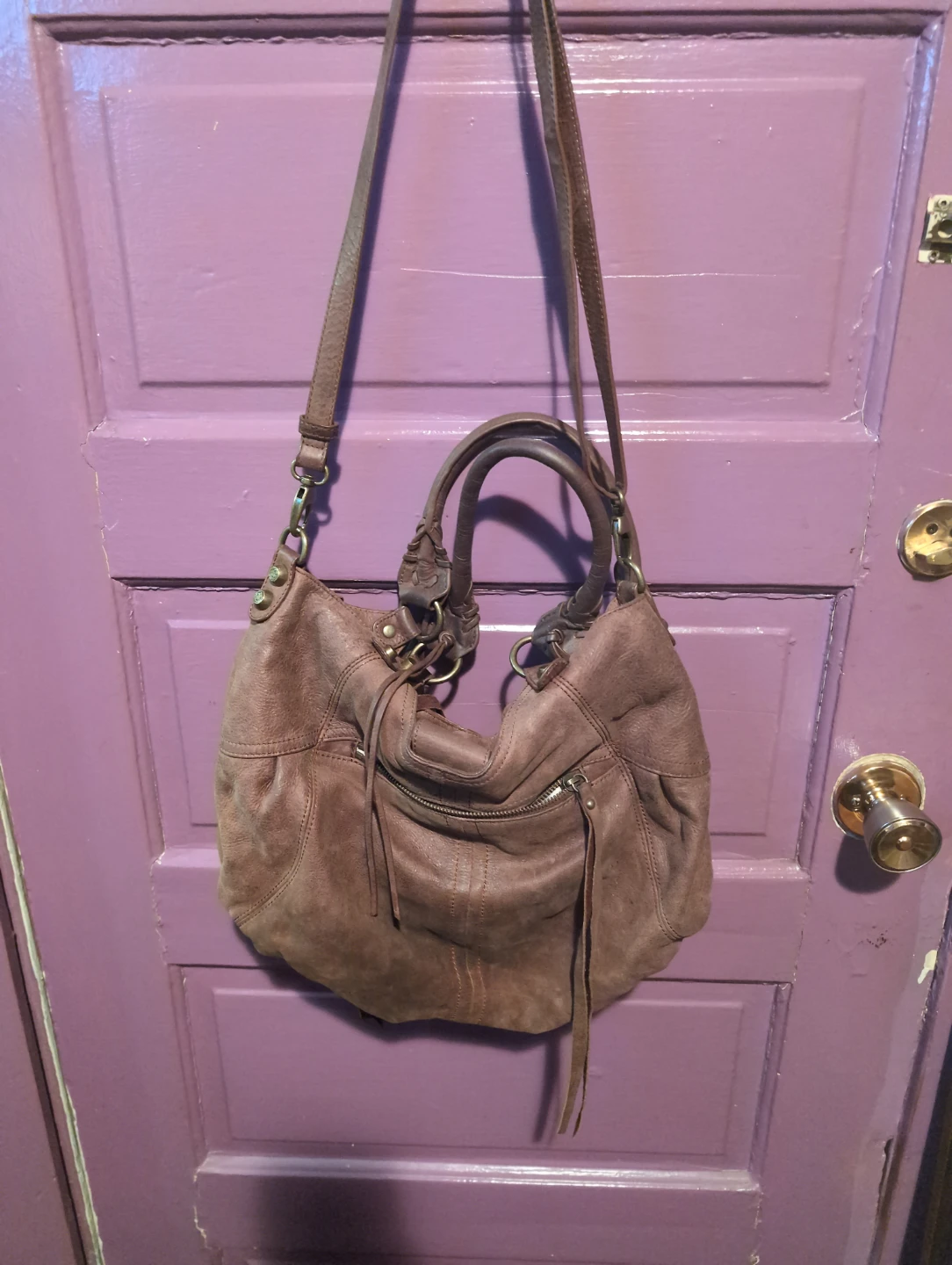 Lucky Brand Brown Leather Shoulder Bag - photo 2