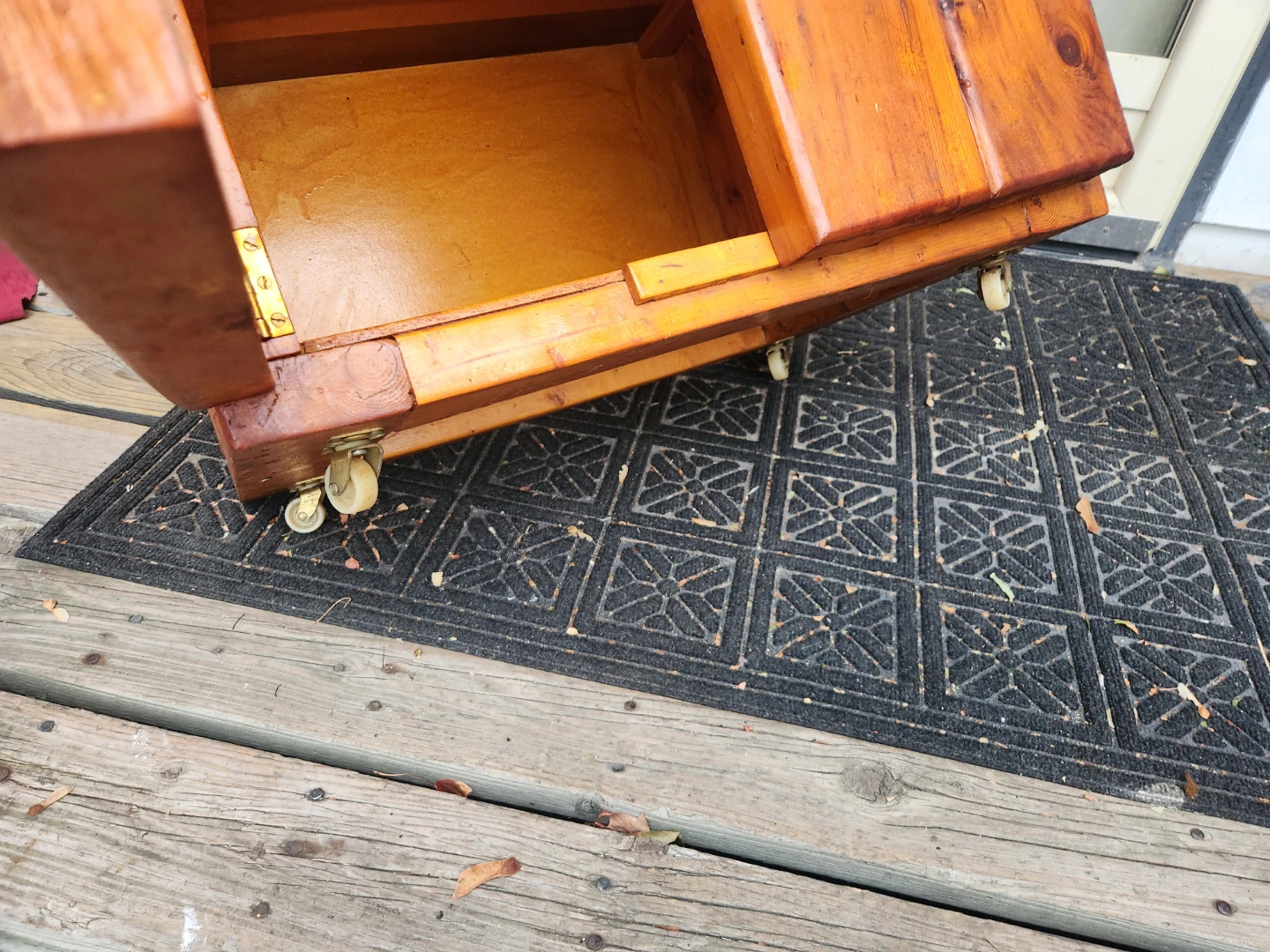 Solid Wood Storage Cabinet on Casters - photo 3