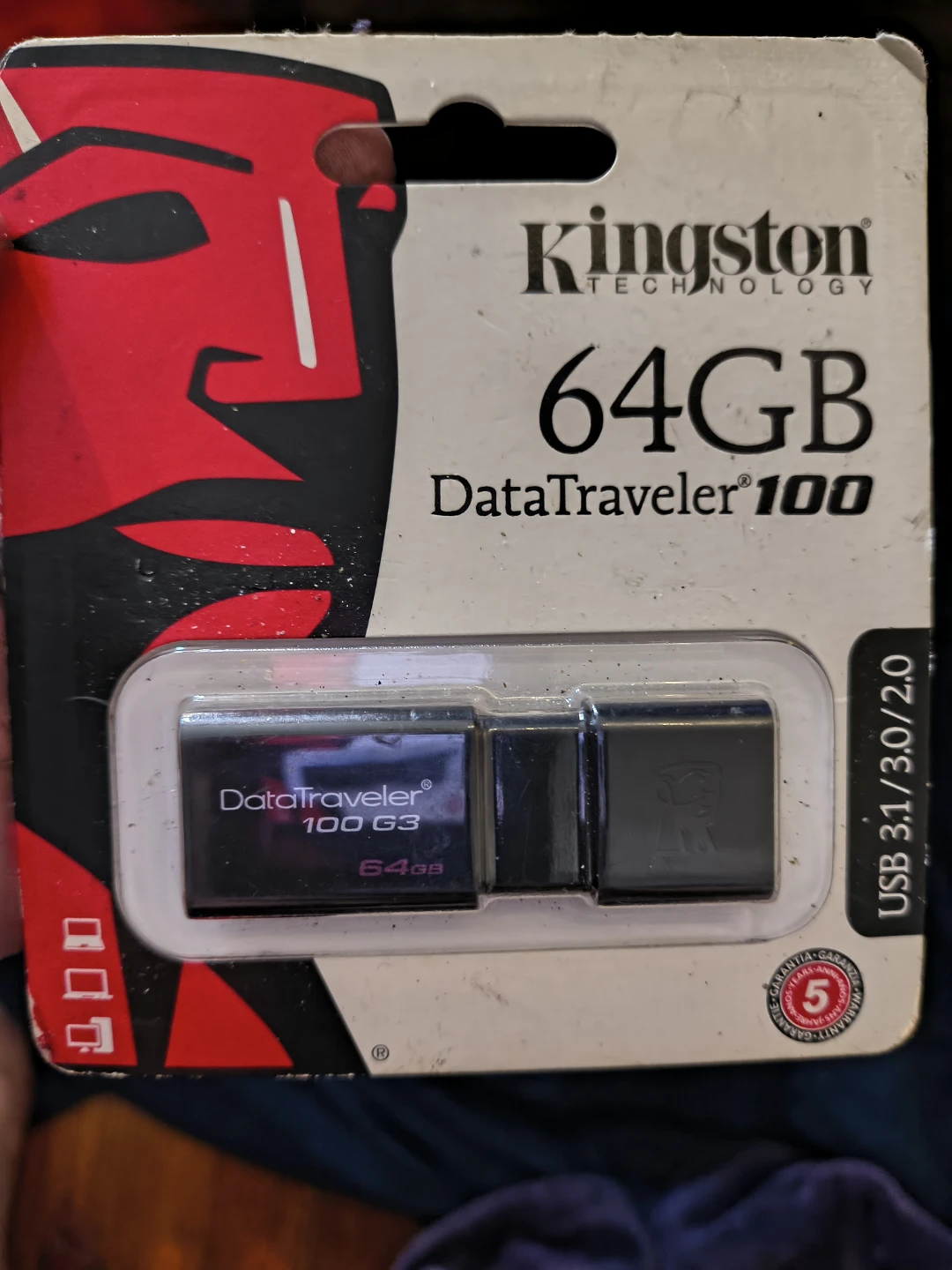 Kingston DataTraveler 100 G3 64GB USB Flash Drive