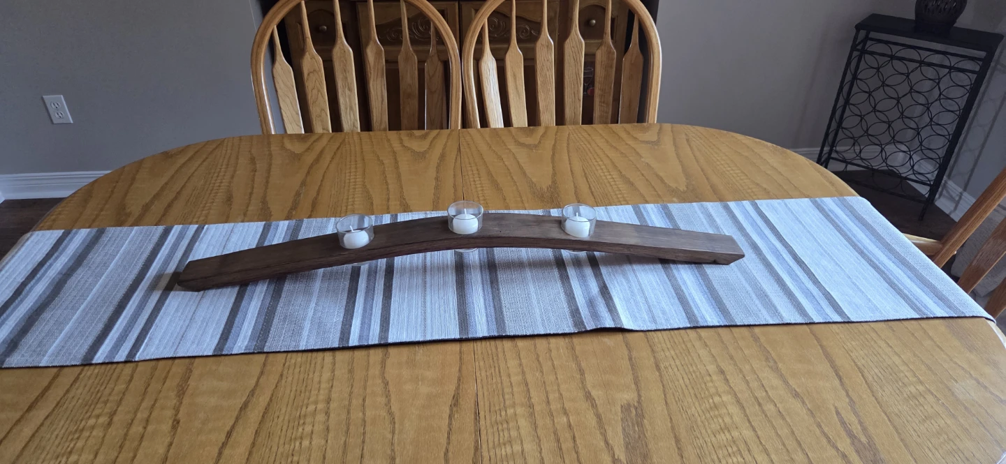 Wine barrel candle holder - photo 2
