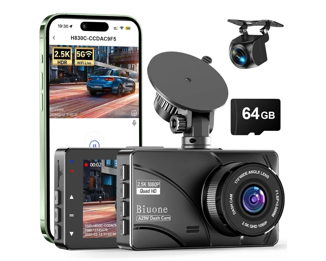 Biuone A21W 2.5K Dash Cam