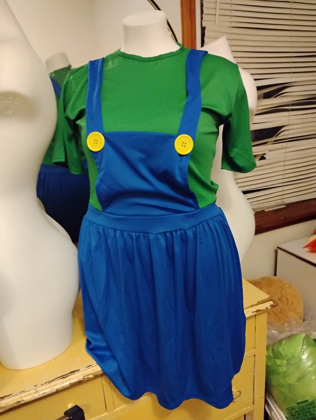 Luigi Themed Costume Dress and Hat - photo 4
