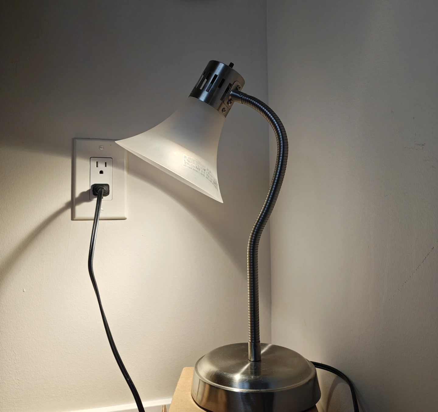 Adjustable Brushed Steel Desk Lamp - photo 2