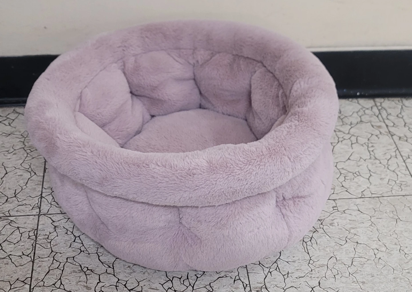 Plush Round Pet Bed - photo 2