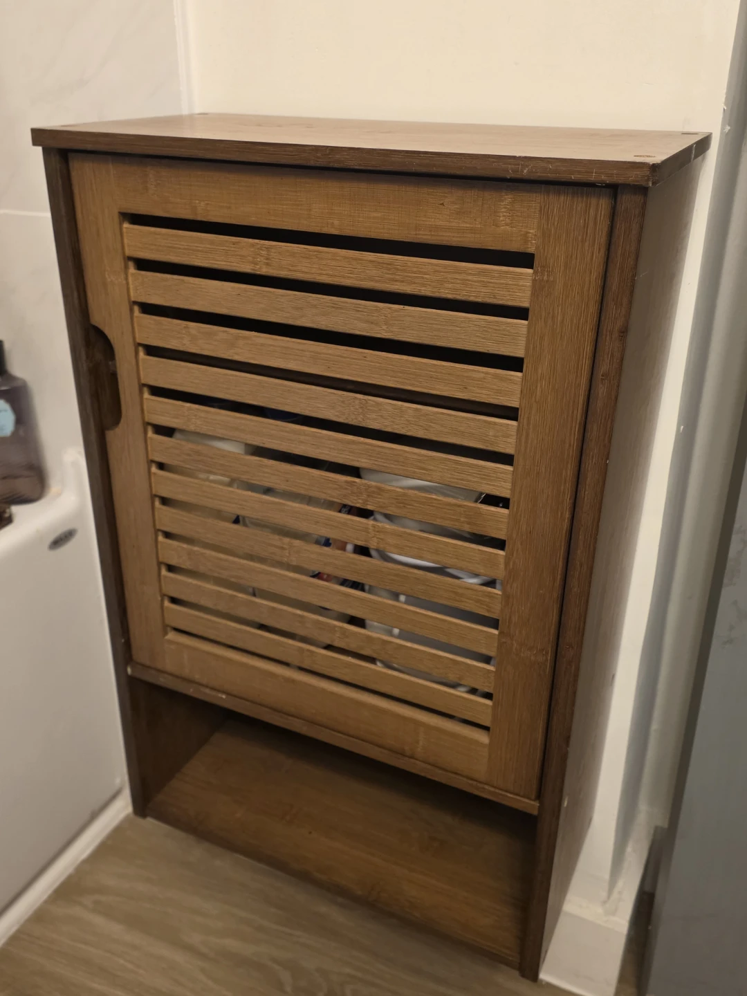 Bamboo wall-mount bathroom cabinet - photo 2