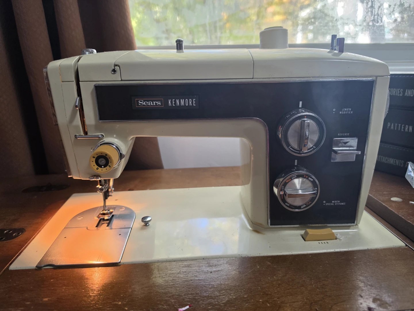 Vintage Sears Kenmore Sewing Machine with Accessories