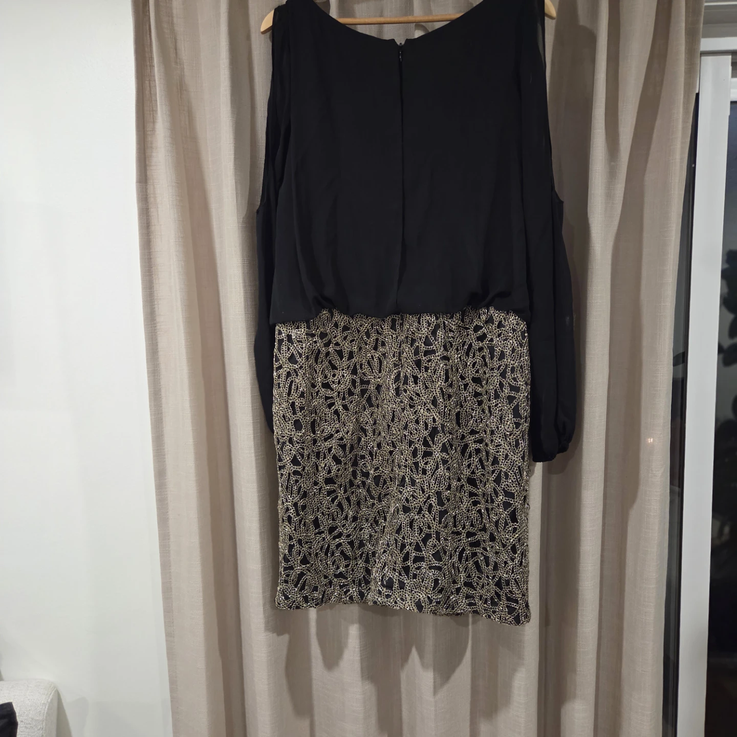 Aidan Mattox Black Dress Size 14