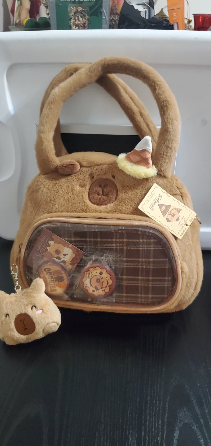 Tuntunzai Chocolate Plush Handbag