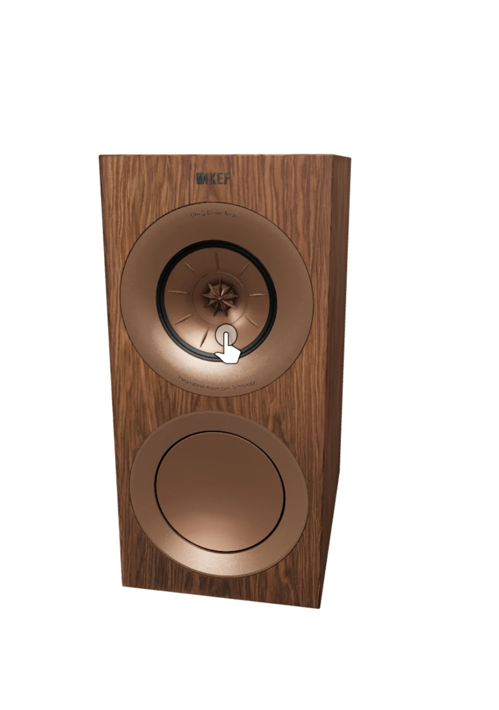 KEF R3 Meta 3-Way Bookshelf Speakers in Walnut - "NEW " - photo 4