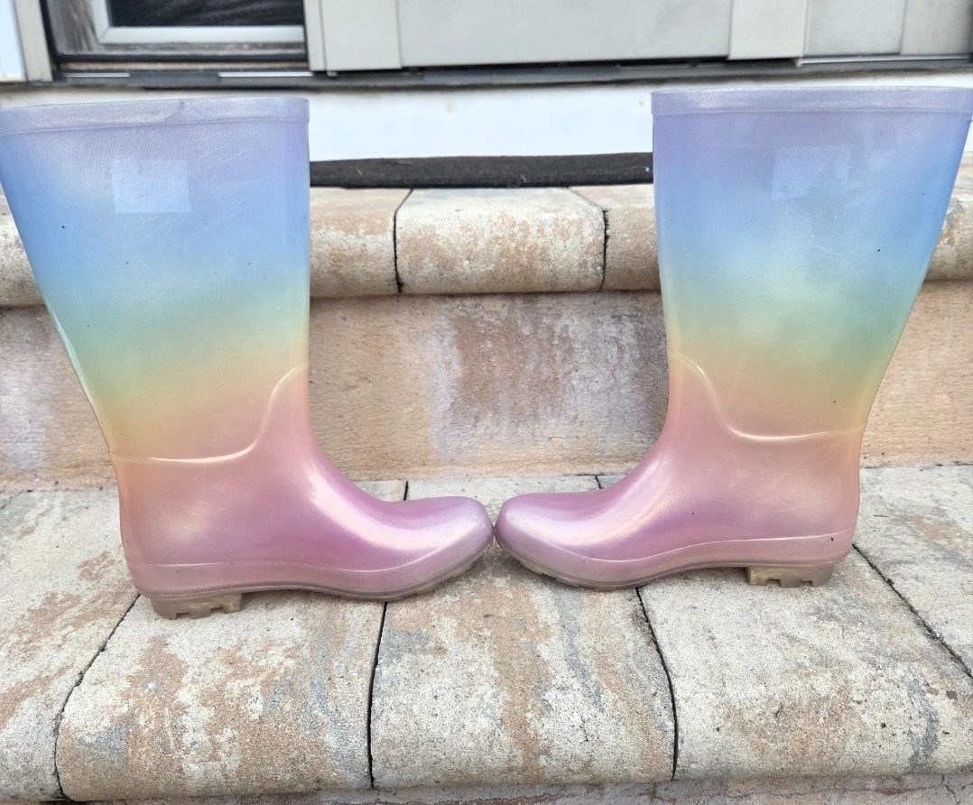 Kids Rainbow Rain Boots - photo 5
