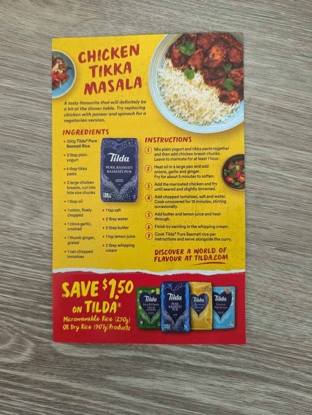 Tilda Rice $1.50 Off Coupon