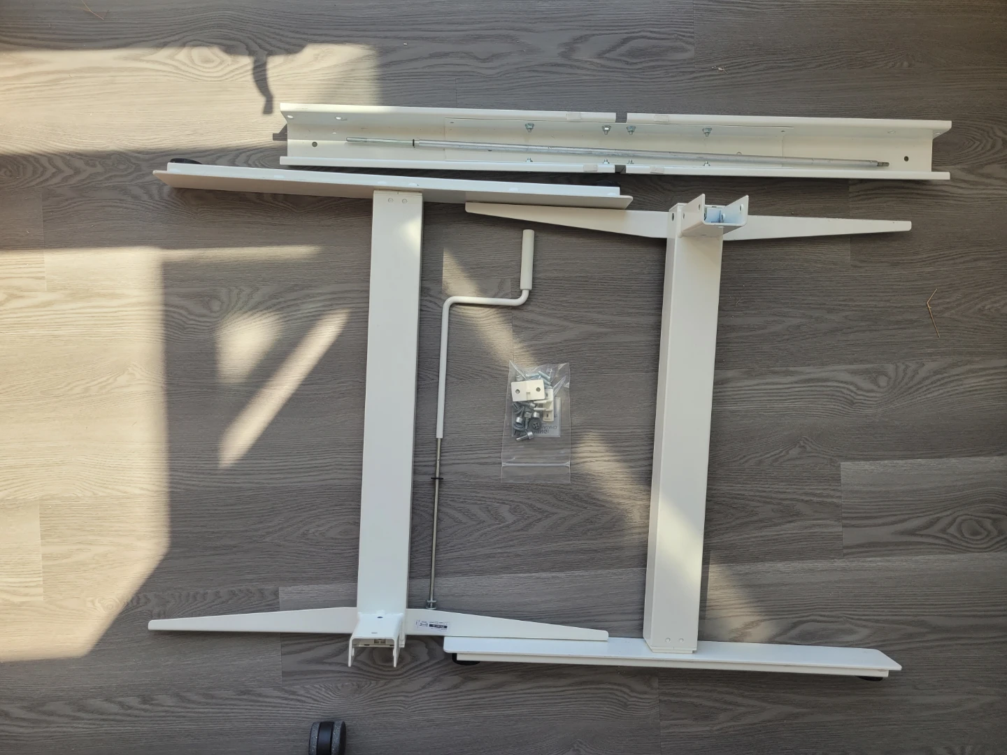 IKEA TROTTEN manually adjustable sit/stand desk underframe