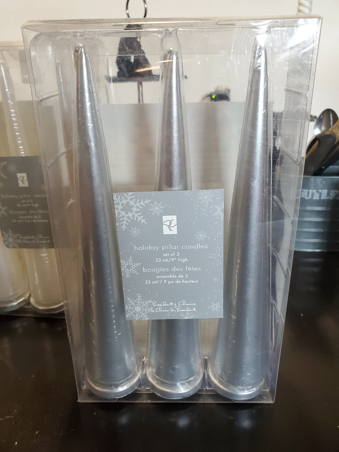 Vintage President's Choice Holiday Pillar Candles - photo 2